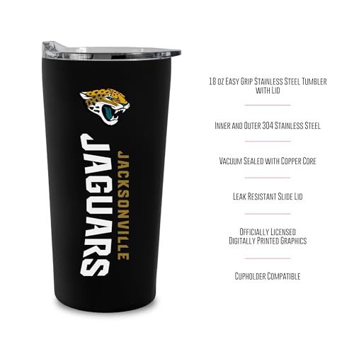 Image of Rico Industries NFL Football Soft Touch, Easy Grip Tumbler