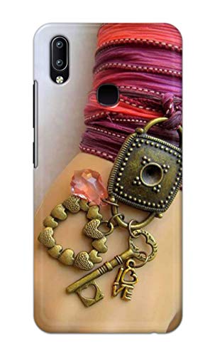 Image of Girl Hand with Keychain Hard Back Case Cover for Vivo Y91 / Vivo Y95 Back Cover -(J5) VNS2228