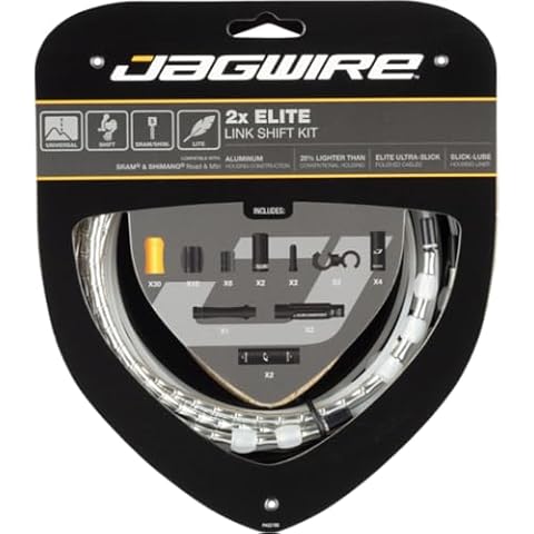 Jagwire 2X Elite Link Shift Kit in Silver Cover