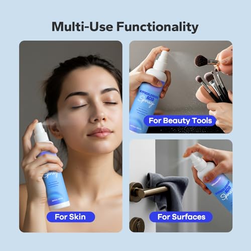 SilkySecret Hypochlorous Acid Spray (8.45 Fl Oz), Facial Spray for Skin Cleansing & Soothing, Hypoallergenic HOCL Sprays for Face & Eyes, All-Purpose Cleaner for Sensitive Skin Care