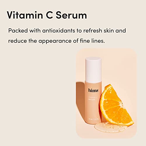 Hims Vitamin C Serum For Men - Brighten Skin Tone, Balance Complexion - Vitamin C, Highly Concentrated, Lightweight, Citrus Scent - Vegan, Cruelty-Free, No Parabens - (1Oz) #TOP4