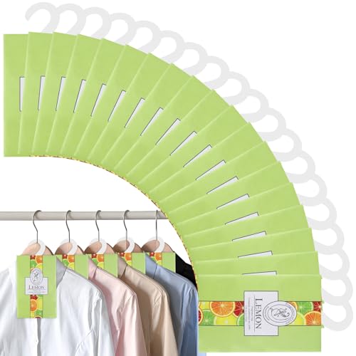 18 Stück Duftsäckchen Kleiderschrank, Zitronen Garderoben Aromatherapie Dufterfrischer, Hanging Scent Tasche für Kleiderschränke, Autos, Schubladen, Schränke, Schuhschränke