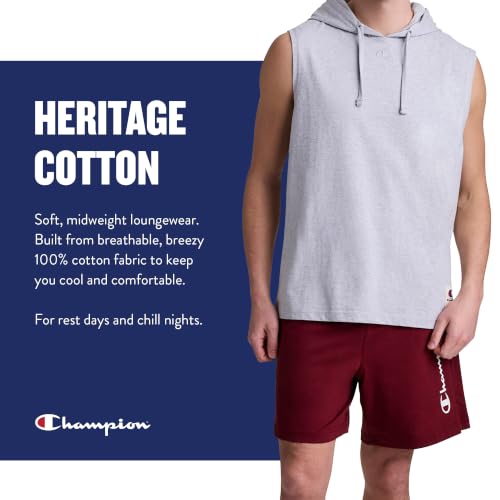 Image of Champion Men's Open-Bottom Lounge Pants, Standard Fit, Lightweight 100% Cotton, Available in Regular and Big & Tall