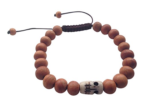 Pulsera Mala tibetana con cuentas de madera para meditación
