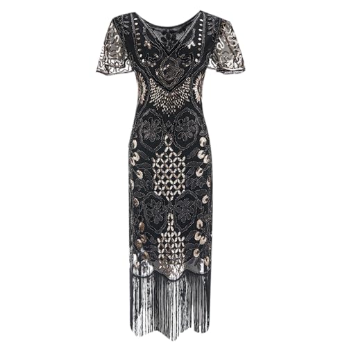 Robe rétro chic style années 20 de bal et cocktail haut de gamme