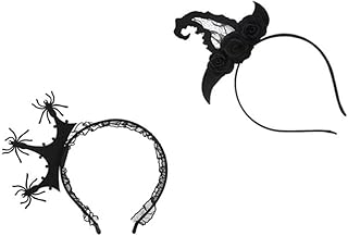 AIYTAILY 2PCS Halloween Spider HeadWEAR,Festival Headpiece Cosplay,Mardi Gras Party Supplies (B)