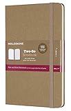 Moleskine Two-Go Textile Notebook, Hard Cover, Medium (4.5