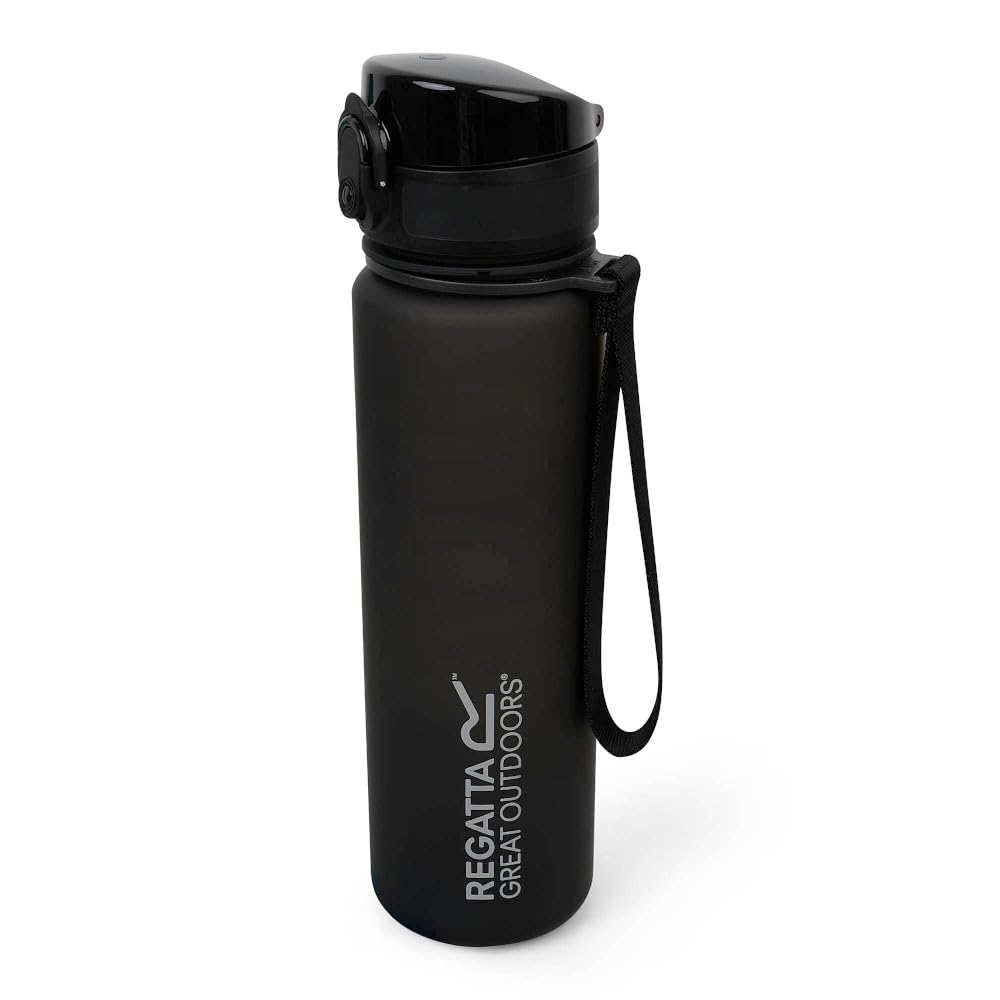 Regatta Great Outdoors 0.6L Tritan Drinks Flip Flask (One Size) (Black)