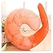 WWWL Almohada de Cuello en Forma de U, 1pc 45 * 45cm Novedad Novedad simulatoria Peluche pelado camarones langostinos cojín de Carne Juguetes Juguetes