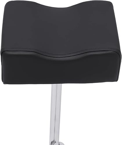 Miniatura 6 de YIYIBYUS Silla de pedicura para tecnología de uñas, herramientas de pedicura portátiles para pies, altura ajustable y resistente, estación de uñas