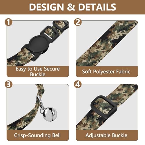 Collar para perro Flradish ajustable con campana 2 unidades miniatura 5