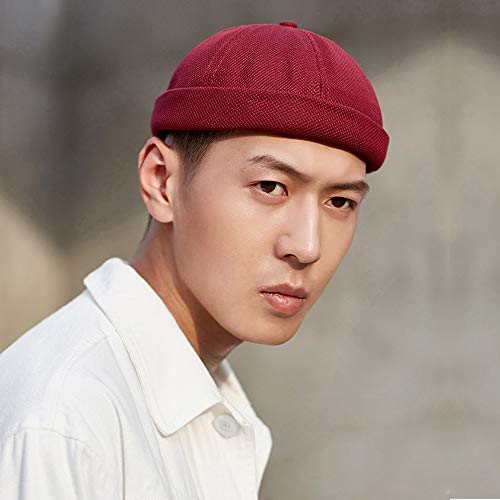 jerague Beanie Hat for Men Women Brimless Cuffed Hat Skullcap Watch Cap Adjustable