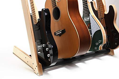 Ruach GR-2 Support en bouleau pour cinq guitares ou étuis personnalisable - Les Beatles, Paul McCartney, John Lennon, RIngo Starr, George Harrison Ruach GR-2 Support en bouleau pour cinq guitares ou étuis personnalisable – Image 8