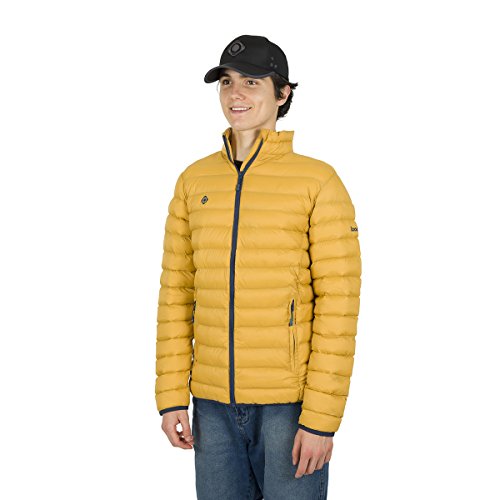 Izas Fraser Chaqueta Fibra, Hombre, Miel/Azul Noche, XL
