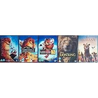 THE LION KING 1-5 COMPLETE COLLECTION / 1. THE LION KING / 2. SIMBA'S PRIDE / 3. HAKUNA MATATA / 4. THE MOVIE / 5. MUFASA - THE LION KING = ULTIMATE 5x DVD UK SET