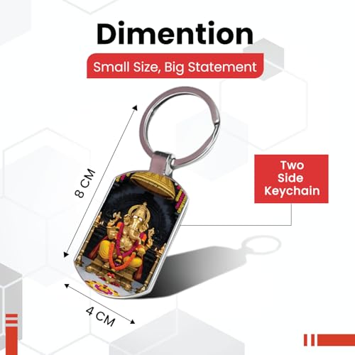 Image of Premium Printed Metal Keychain for Men & Women | High-Definition Artwork Print | Durable Key Ring for Car, Bike, Home & Office Keys | Stylish Decorative Key Holder Gift