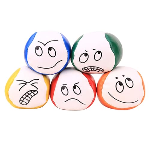 sinirttou 5er Jonglierbälle Set, Gute 5cm Jonglierbälle für Anfänger, Langlebige und weiche PU Leder für Erwachsene Anfänger Geschicklichkeitsspiel Outdoor Spielzeug sinirttou 5er Jonglierbälle Set, Gute 5cm Jonglierbälle für Anfänger, Langlebige und weiche PU Leder für Erwachsene Anfänger Geschicklichkeitsspiel Outdoor Spielzeug