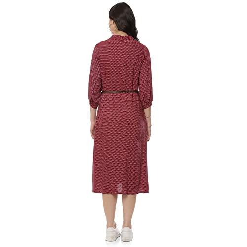 Image of Rangriti Fuchsia Liva Straight Dress for Women
