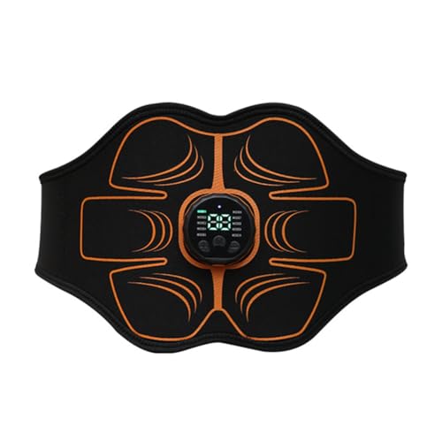 Pluuttiem Estimulador Muscular por Vibración, Entrenador Abdominal EMS, Electroestimulación, Equipo de Gimnasio para el Hogar, Masajeador de Fitness, Carga USB