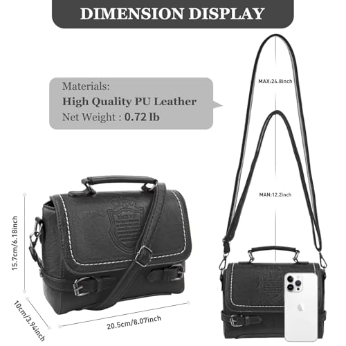 Image of Shoulder Bag for Women, Faux Leather Women's Shoulder Handbags, Fashionable Tote Purses for Women with Removable Strap and Zipper Closure