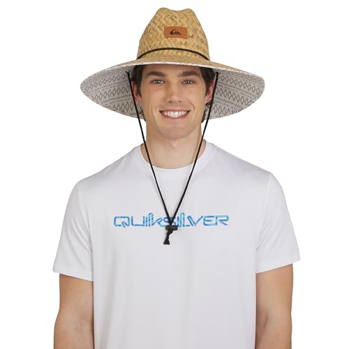 Image of Quiksilver Men's Wide Brim Outdoor Lifeguard Straw Sun Hat