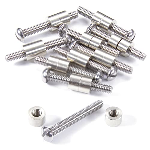 Loveless Fasteners for DIY Handles &amp; Knife Handle Repair - USA Size (0.312 x 8-32US x 1.15 Inch) - (Nickel Silver/Stainless Steel) - (10 Pk)