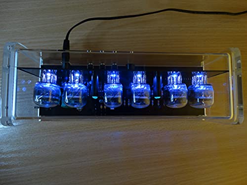 Chronix Nixie Clock With 6 Iv22 Vfd Tubes, Remote Control, Acrylic Case, Rgb Led, Alarm #TOP5