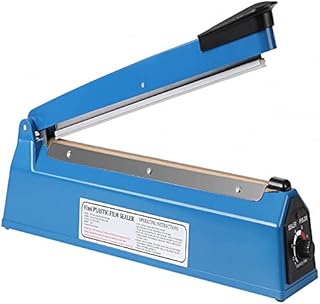 Impulse Heat Sealer Manual Bags Sealer Heat Sealing Machine 8 Inch Impulse Sealer Machine for Plastic Bags PE PP Bags with Extra Replace Element Grip