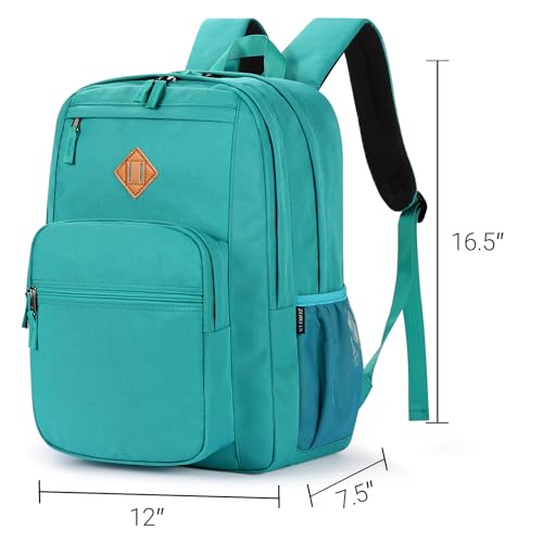 Image of ZORFIN 26L Backpack for College, and Travel: Water Resistant Bookbag - Powderblue