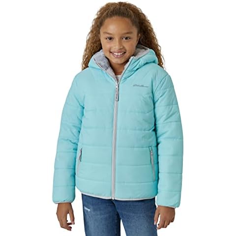 Eddie Bauer Girls' Reversible Puffer Jacket Cover