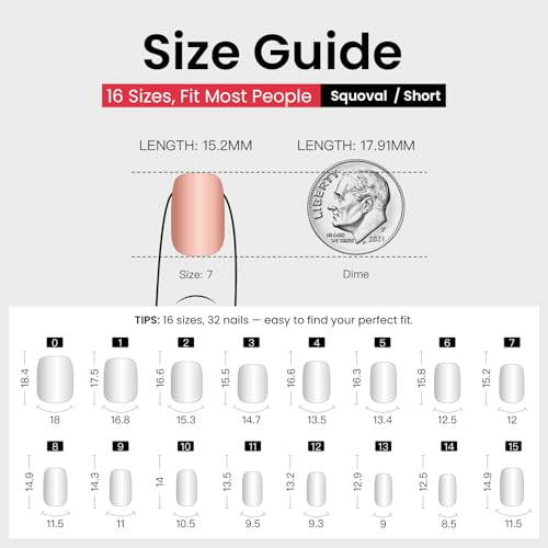 Image of CurvLife Extra Short Square Press On Nails, Pink, Spring Kiss, Soft Gel