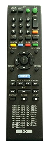 Beyution RMT-B107A Sony Blu-Ray Disc Player Remote Control RMTB107A, RMT-B107A , BDP-S370 RMT, BDP-S470 RMT, BDP-S560 RMT, BDP-S190 RMT, BDP-S300 RMT, BDP-S380 RMT, BDP-S490, BDP-S780
