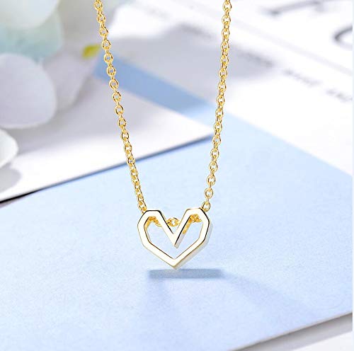 Bijoux Creux Cardiaque collier mode finition soignée pour dame élégante