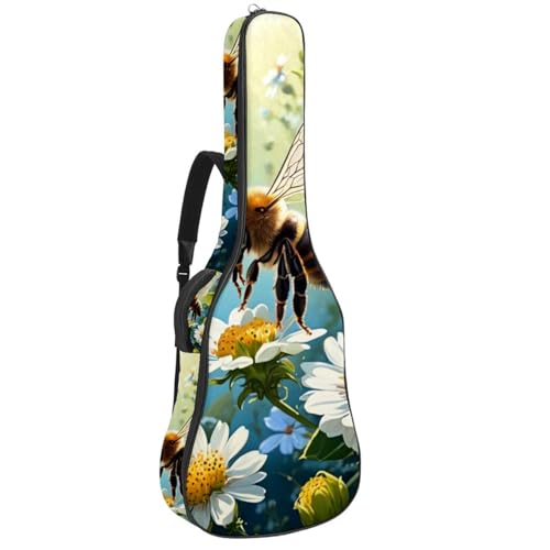 Housse de transport pour guitare acoustique étui étanche 101.6 cm sacoche de protection rembourrée