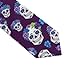 Supdreamc Mens Fashion Flowers And Skulls Purple Tie - Long Skinny Gentlemen Tie Necktie for Wedding Holiday, Suit Uniform