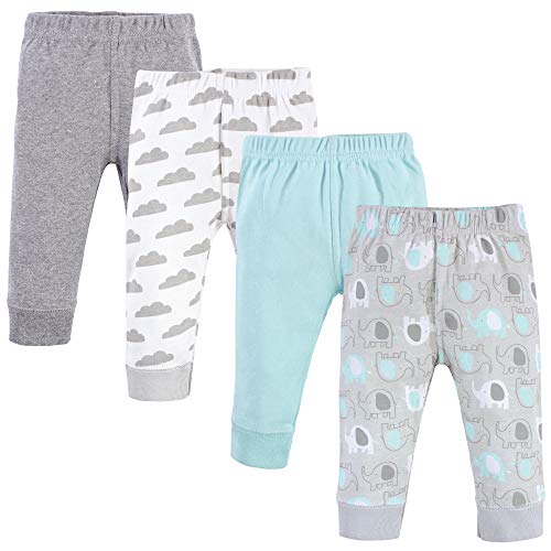 Luvable Friends Unisex Baby Cotton Pants, Boy Basic Elephant, 18-24 Months