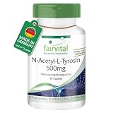 fairvital N-Acetyl-L-Tyrosin, 90 Kapseln NALT für 3 Monate, hochdosiert, weiterentwickelte Form von L-Tyrosin