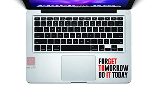 ISEE 360® get Tomorrow Do It Today Motivational Laptop Sticker Laptop Skin 14, 12,15.6,15 Inches and All Models Vinyl (Black.Red) Decals L x H 8.00 cm x 6.0 cm (B07QT831VX) Amazon Price History, Amazon Price Tracker