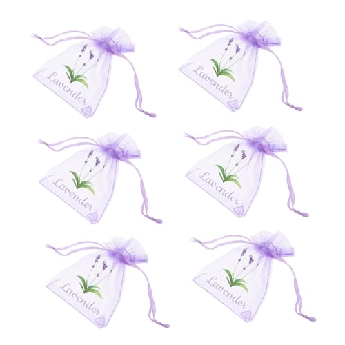 SOLUSTRE 20 unidades bolsas de saquito con cordón violetas miniatura 1
