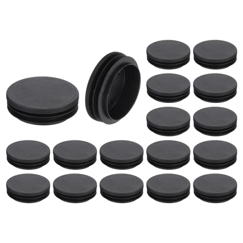 uxcell Round Plastic Plug,60mm(2.36") OD Furniture Leg Pipe Insert 18Pcs