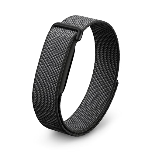 Google Fitbit Air – Moniteur d'activité Physique sans écran avec Suivi des activités Sportives, de la fréquence Cardiaque et du Sommeil – Coaching personnalisé optimisé par l'IA – Noir Volcanique