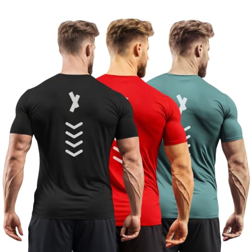 Image of 3Colours RGB Polyester Quick-Dry Sport T-Shirt, High-Performance-APEX