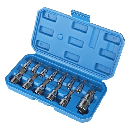 CPROSP - Casquillo Torx macho de 1/2', 1/4', 3/8'', punta Torx 6 Pans T8 T10 T15 T20 T25 T27 T30 T40 T45 T50 T55 T60 T70,...