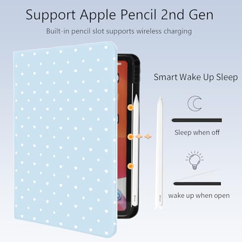 Coque iPad Air 13 M3 anti-choc bleu avec support multi-angles - 3