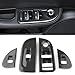 4Pcs ABS Carbon Fiber Window Lift Switch Button Frame Cover Trim For Alfa For Romeo Giulia 17-20 Car Accessories LHD