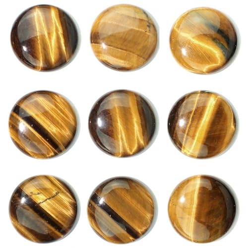 Mancuernillas de piedra ojo de tigre para hombre miniatura 6