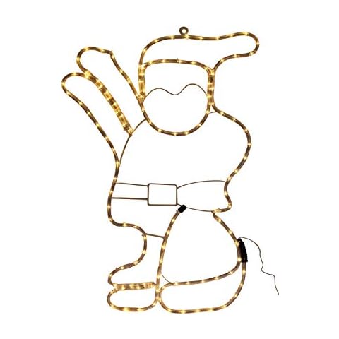 Large White LED Father Christmas Rope Light Cover