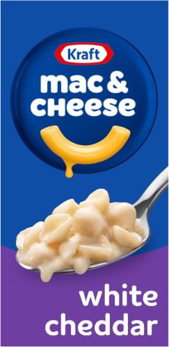 Image of Kraft White Cheddar Macaroni & Cheese Dinner with Pasta Shells (7.3 oz Box) (Pack of 6)