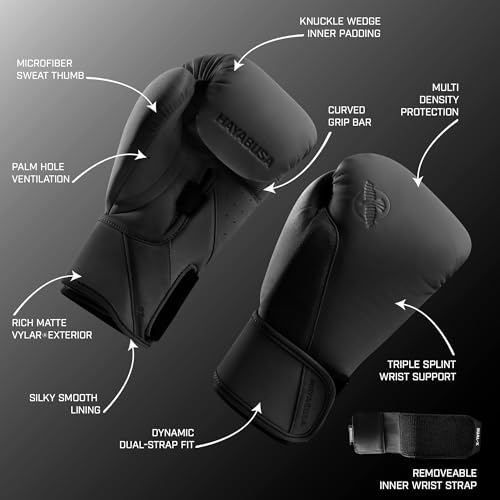 Image of Hayabusa T360 Boxing Gloves - Revolutionary Hand Ergonomics | Empowering Wrist Support | Single or Dual Strap Closure | Training, Sparring, Heavy Bag - 10 oz 12 oz 14 oz 16 oz 18 oz