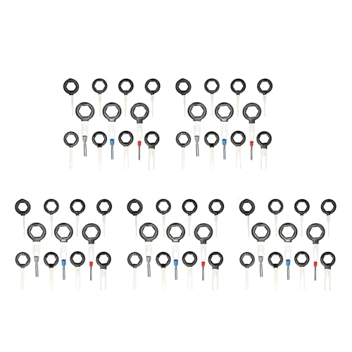 Kznifmk 55PCS Voiture Carte de Circuit de Prise de Voiture Faisceau de Borne Sertissage du Connecteur de Prelevement D'Extraction Ensemble D'Outils D'Aiguille Arriere de Suppression